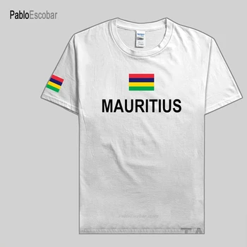 Mauritius meeste t-särgid mood jersey rahvas puuvillane t-särk riided tees riigi spordi-MUS Maurice Moris Mauritiuse