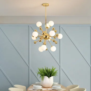 geomeetriline ripats kerge dekoratiivsed rippuvad valgus kaasaegne klaasist ripats, hele led valgus luminaria de mesa söögituba