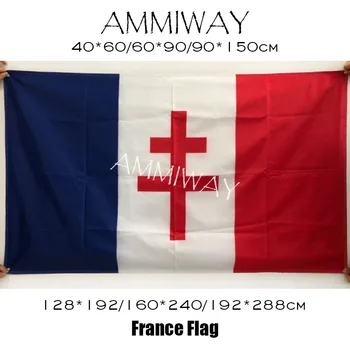 AMMIWAY Suurus Prantsusmaa Fanion Degaulle1959 Lipud ja Vimplid Prantsusmaa Banner Riigi Polyster Ühe-või Kahepoolne prantsuse Lipu all