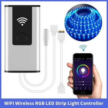 Timethinker WIFI Traadita Smart RGB LED Valgus Kontrolleri Lüliti 12V 24V RGB RGBW DIY Valguse Lüliti Alexa Google Kodu