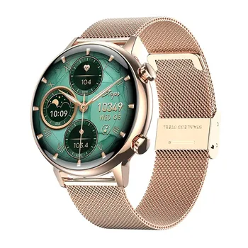 Smart Watch HK39 Naiste 1.1 tolline Amoled Ekraan Mehed Bluetooth Kõne AI Hääl NFC Tervise Järelevalve tervisespordi Smartwatch