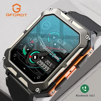 GFORDT Bluetooth Helistamine Smart Watch Mehed 1.83 tolline IP68 Veekindel Väljas Sport Fitness Tracker Naiste smartwatch Android ja iOS