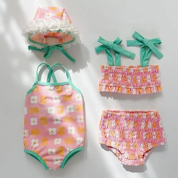 Summer Baby Tüdrukud Beachwear Beebi Tüdrukute Ujumistrikoo Üks-töö, Lapsed, Ujumisriided, Laste Rand Kanda Bikiinid Sobivad
