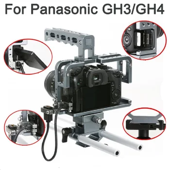 Sevenoak Jaoks Panasonic Lumix DMC-GH4/GH3 Kaameral Puuri Ülemine Käepide ja 15mm Vardad alusplaadi eest Peeglita kaamera pildistamise Rig