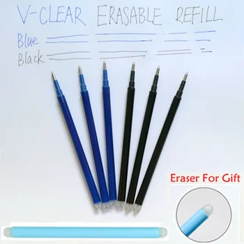 Kawaii Kustutatavad Pen Täitke Sinine/Must Tint 0.7 mm Geel Hõõrdumise Täitke Pen Kooli Asukoht Kirjalikult Varustab Õpilaste Kirjatarvete Pliiatsid