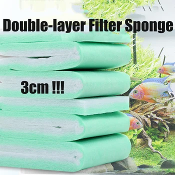 3cm/0,8 cm Kala Tank Filter Puuvill Suure tihedusega Filter Materjal Vee Puhastamisel Bakterid Biokeemiliste Akvaariumi Sponge