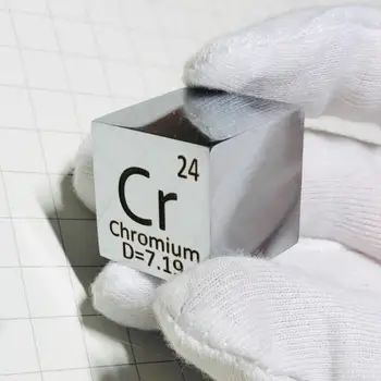 Kroom Metallist 1 Tolline 25.4 mm Tihedus Cube 99.7% Puhas Element Kogumine