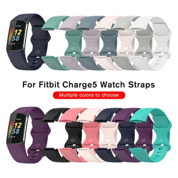 Pehmest Silikoonist Rihm Jaoks Fitbit Tasuta 5 Nutikas Käevõru Asendamine Bänd Fitbit Charge5 Sport Watch Käepaela Vöö