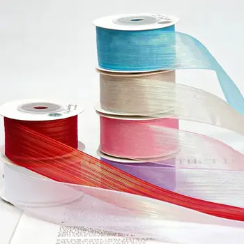 9 Meetrit 25mm Magic Color Tülli Lumi Lindi DIY Käsitöö Materjali Peakatet Juuksed Vibu Kingitus Pakend Rõivamanused Vöö