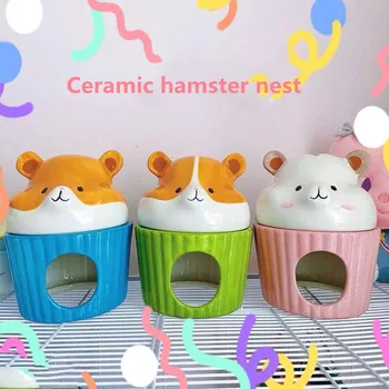 Käsitsi Maalitud Keraamilised Hamster Pesa Suvel Jahutuse Hamster Pesa Hamster Peavarju Golden Bear Siil Chipmunk Väike Loom Maja