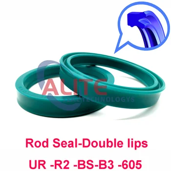 20pcs kott BS ID=6-30 mm Topelt huuled U tihend Hüdrauliline silinder Rod UR U-ring tüüpi Polüuretaan (PU) Kummist VARDA TIHEND koos lip