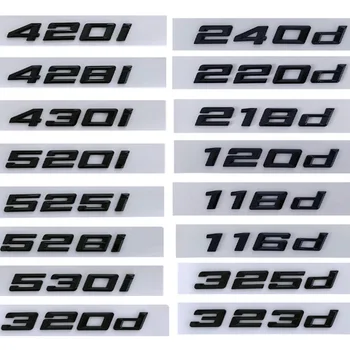 3D ABS Logo 118d 120d 220d 316d 318d 320d 330d 340d 420d 530d 535d Tähed Auto Pagasiruumi Kleebise Jaoks E90 E92 E46 F30 G20 Tarvikud