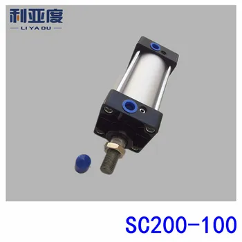 SC200*100 Rod alumiiniumist standard silindri SC200X100 pneumaatiliste komponentide 200mm Läbimõõt 100mm Insult