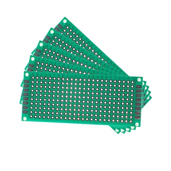 5TK 3*7CM PCB Pardal Ühe Külje Prototüüp Juhatuse Roheline Universaalne elektronskeeme DIY Elektroonilise Komplekt Arduino