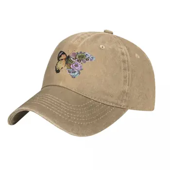 Liblikas Õitega II ühise Põllumajanduspoliitika Kauboi Müts Tupsu müts streetwear pesapalli müts beach meeste ja Naiste mütsid
