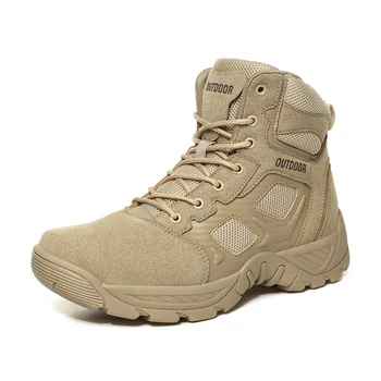 Väljas Mees Armee Matkamine Boot Talvel/sügisel Taktikalised Saapad Fashion Shoes Meeste Kõrb Sõjalise Veekindel Tööd Võidelda Trek Saapad