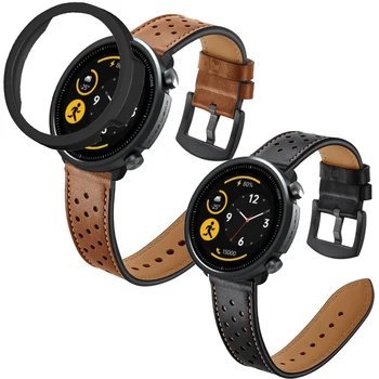 Ehtne Nahk Rihma Mibro Vaata A1 Smart Watch Band Asendada Vööd Mibro A1 Protector Juhul Shell Raam