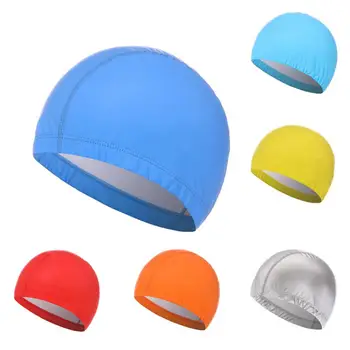 Ujumine Cap Anti-deformeeruda Faux Nahast Unisex Ujuda Müts (Solid Color Anti-slip Ujumine Müts Kõrge Elastsus Supelda Üpp Bassein