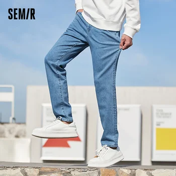 SEMIR Teksad Meeste Kevad Slim Jalad Mees Denim Püksid korea Stiilis Trendikad Stretch Püksid Sinine Trend Brändi