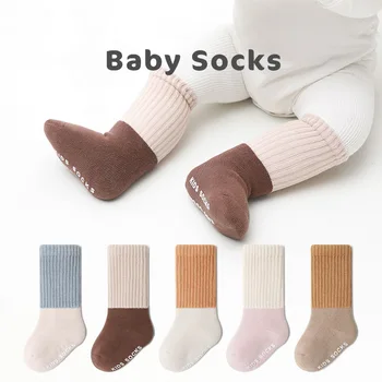 1 Paar Uusi Talvel Beebi Sokid Pehme Paksenenud Terry Soe Socken Vastsündinud Väikelapse Sokid Poiss, Tüdruk, libisemiskindlad Sokid Lastele 0-5 Aastat