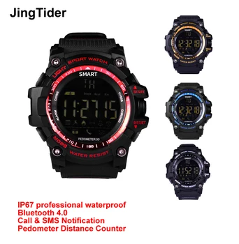 JingTider EX16 IP67 professionaalne veekindel Smart Vaadata Pedometer Kaugus Loendur Kõne SMS notificaition Stopper BT 4.0