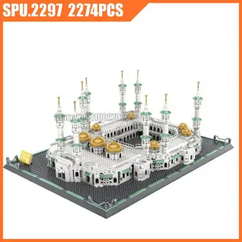 6220 2274pcs Maailmas Suurepärane Arhitektuur S Araabia Grand Mošee Mecca ehitusplokid Mänguasi Lastele