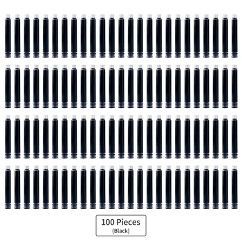 50/100TK Purskkaev Pliiats tindikassetid Tume Sinist Värvi Ink Cartridge Refill 3,4 mm ava Läbimõõt Üliõpilaste Kirjutamine