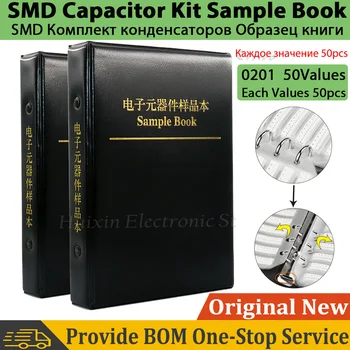 Kondensaatorid Kit SMD Kondensaator Proovi Raamat 0201 Kiip Valik Pack 50 Väärtused Muutuja Igale Väärtusele 50tk