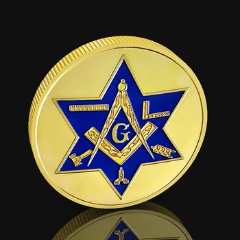 USA Masonic Metallist Rinnamärk Väljakutse Mündid Münte Kollektsiooni Vintage Käsitöö Kingitused