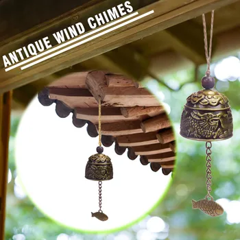 Vintage Nikerdama Tuul Chimes Bell Õue Aed Decor Ripats Windbell Väljas Rippus Temple Õnne Ornament, Kodus Kaunistused