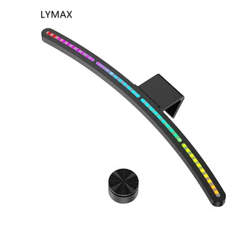 LYMAX laualamp Kaardus Ekraan Rippuvad Valgus RGB PC Arvuti kuvari diooditabloo Silmade Kaitse Kaugjuhtimispult