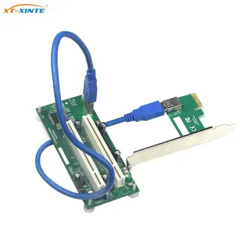PCI-Express Dual PCI Adapter PCIe X16 Pesa Laiendamine Mälukaart USB 3.0 Kaabli Lisada Kaarte Converter TXB024