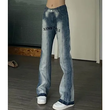 Spice Girl retro teksad on valmistatud vana Euroopa ja Ameerika disaini mõttes ins tõusulaine brändi kalle micro slim teksad pikad püksid