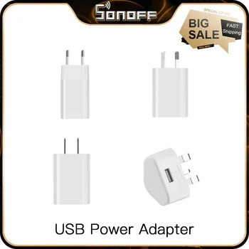 Sonoff USB Power Adapter 5V Pistiku Pesa Telefoni, Kiire Laadimine Ühendage Laadija Converter Kooskõlas AU/EU/USA Ühendage Smart Home