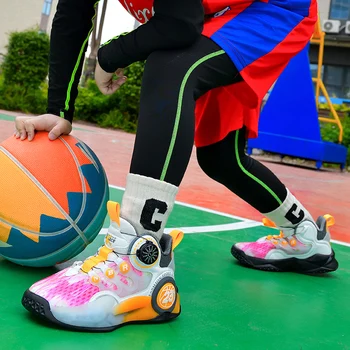 Uus Suvine Laste korvpallijalatsid Brändi Laste spordijalatsid Tüdrukute Korvpalli Jalanõud Teismelised Korvpalli Koolitus Kingad
