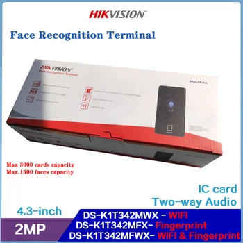 HIKVISION Wi-Fi Nägu Juurdepääsu Terminal DS-K1T342MWX DS-K1T342MFWX DS-K1T342MFX, kahesuunaline Audio, Mask Tunnustamise IC-Kaardi Avamine