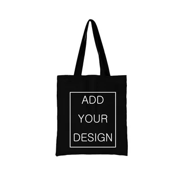Custom Must Kott Lõuend Shopping Kotid Toidukaubad Suur Naiste Disainer Käekotid Anime Tassima Riie Shopper Riie Suve