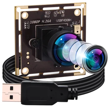2MP Tööstus-Madal Valgustus 0.01 Lux IMX323 OTG lainurk 150degree USB Kaamera Moodul Android Reklaami masin