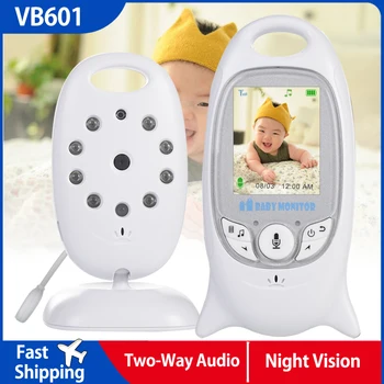 VB601 Traadita Video beebimonitor Värv Turvalisuse Kaamera 2 Viis Öise Nägemise Infrapuna LED Temperatuuri Jälgimise ja 8 Hällilaul