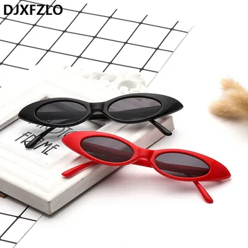 DJXFZLO 2021 Uus Mood Armas Seksikas Daamid Cat Eye Päikeseprillid Naistele Brändi Disainer Väike Päike Prillid Naine Oculos de sol UV400