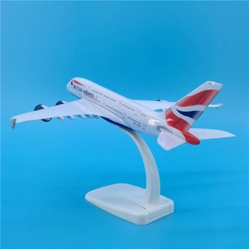 20cm 1/400 lennuk mudel mänguasjad Airbus A380 lennukite Õhku Briti mudel diecast sulamist lennuk baasi F ekraan kollektiivse koguda