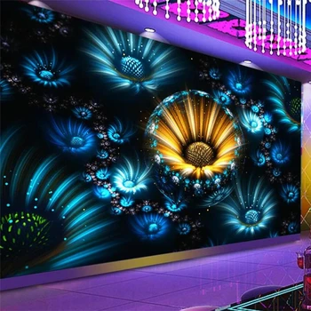 beibehang Kohandatud taustpildi 3d murals ööklubi baar KTV lill instrumentaarium sein elutoas, magamistoas tapeet hotell restoran seinamaaling