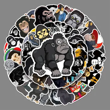 50tk Orangutang Loomade Cartoon Pagasi Kirjatarvete Kleebised Veekindel Graffiti Roller Arvuti Tablett Cartoon Teenetemärgi PVC