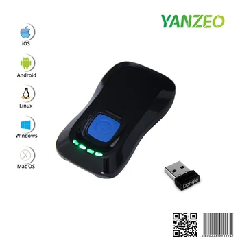 YANZEO P2000 1D 2D Bluetooth Ribakoodi Skänner 1D 2D Bluetooth 2.4 GHz Traadita Ülekande Traadita Vöötkoodi Lugeja