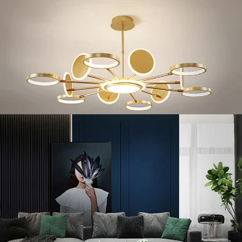 Nordic Gold/Must Moodne LED Ripats, Tuled Diningroom hanglamp Ripats Lamp home decor Lambid peatamise valgusti läikelakid