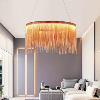 Tänapäeva high-end villa art isiksuse lambid lihtne atmosfääri kett lühter Põhjamaade magamistuba, elutuba restoran tuled