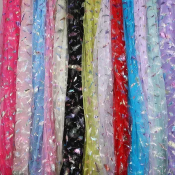 1 m Värviline Sulg Tülli Kleidi Õmblemine Kangast Suvine Seelik Tausta, Kaunistused Pulmapidu Kaunistamiseks Laste Kleit Võre