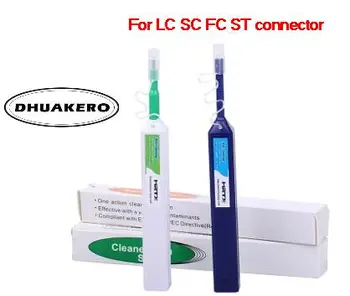 tasuta kohaletoimetamine AB11C jaoks LC/SC/FC/ST Ühe Kliki Cleaner vahend 1,25 mm ja 2,5 mm Universaalne Liides Fiber Optic Cleaning Pliiats