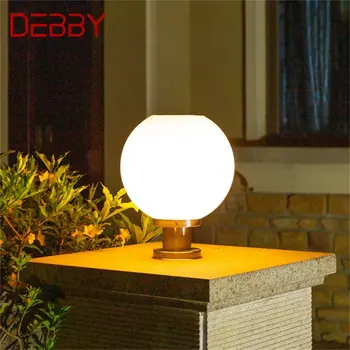 DEBBY Väljas Päikese Kaasaegne seinavalgusti LED Maakera Varju Veekindel Samba Post Lamp Inventar Kodu