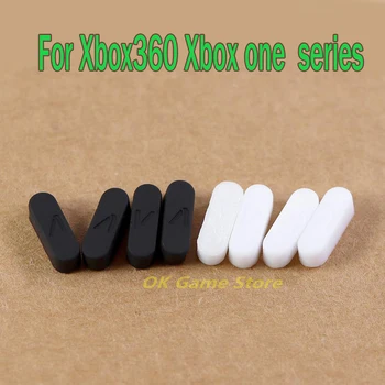 50sets=200pcs Asendamine Must-Valge XBOX360 XBOX ÜKS Xbox Seeria S X Eluaseme Puhul Kummist Kate Jalad Padjad